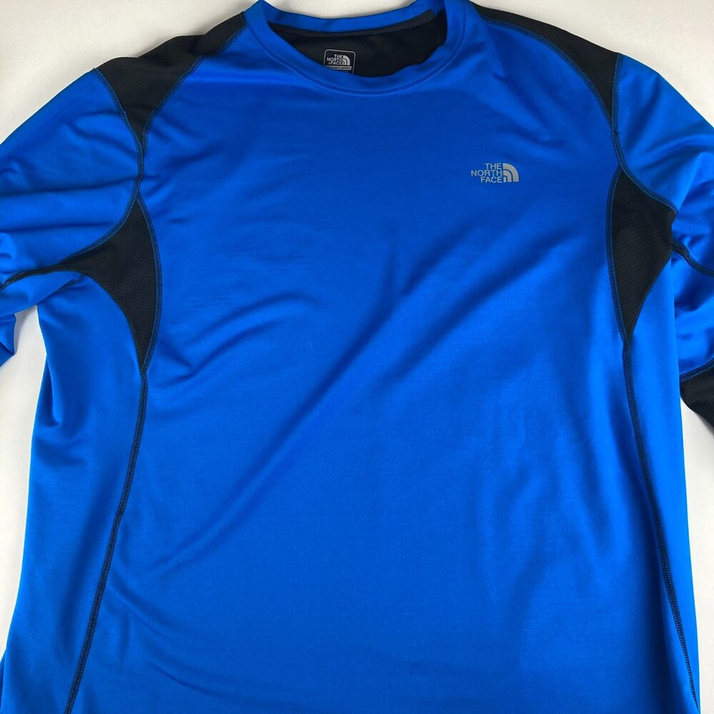 The North Face Flight Series Shirt Mens XXL Blue Black Activewear Running